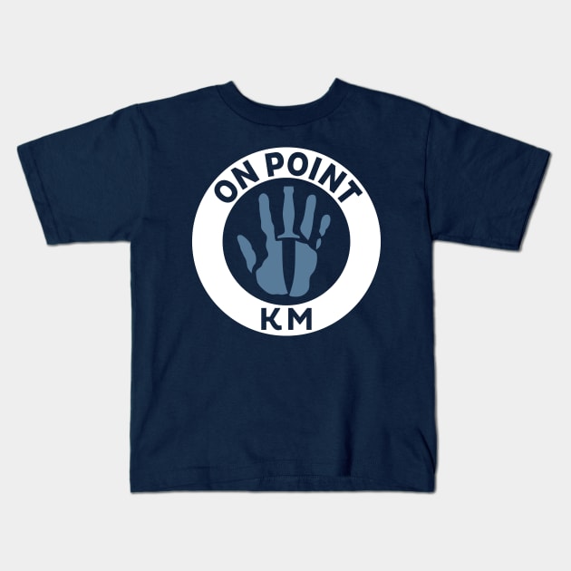 OPKM White & Blue Seal (Front) Kids T-Shirt by OPKM